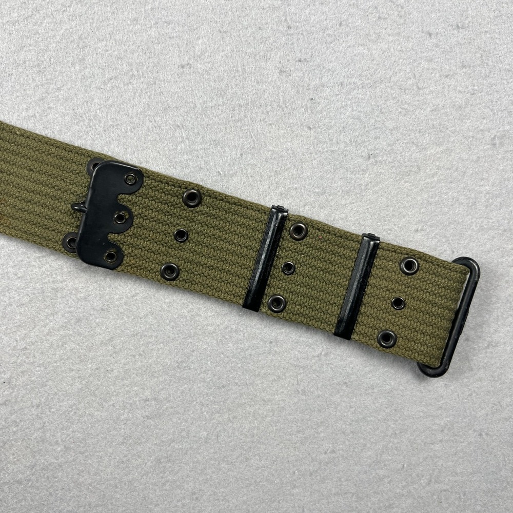 US Military WW1 Pistol Belt Mens 36 Olive Green Canvas Tactical Utility Vintage - Picture 14 of 14